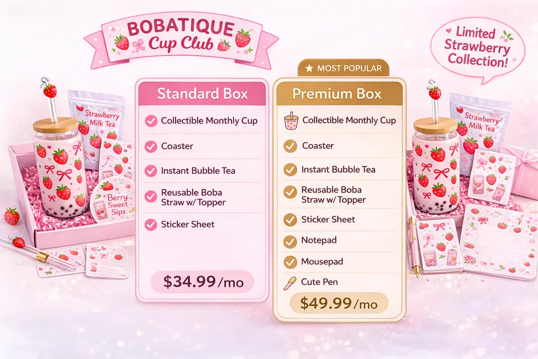 Bobatique Cup Club subscription box 3