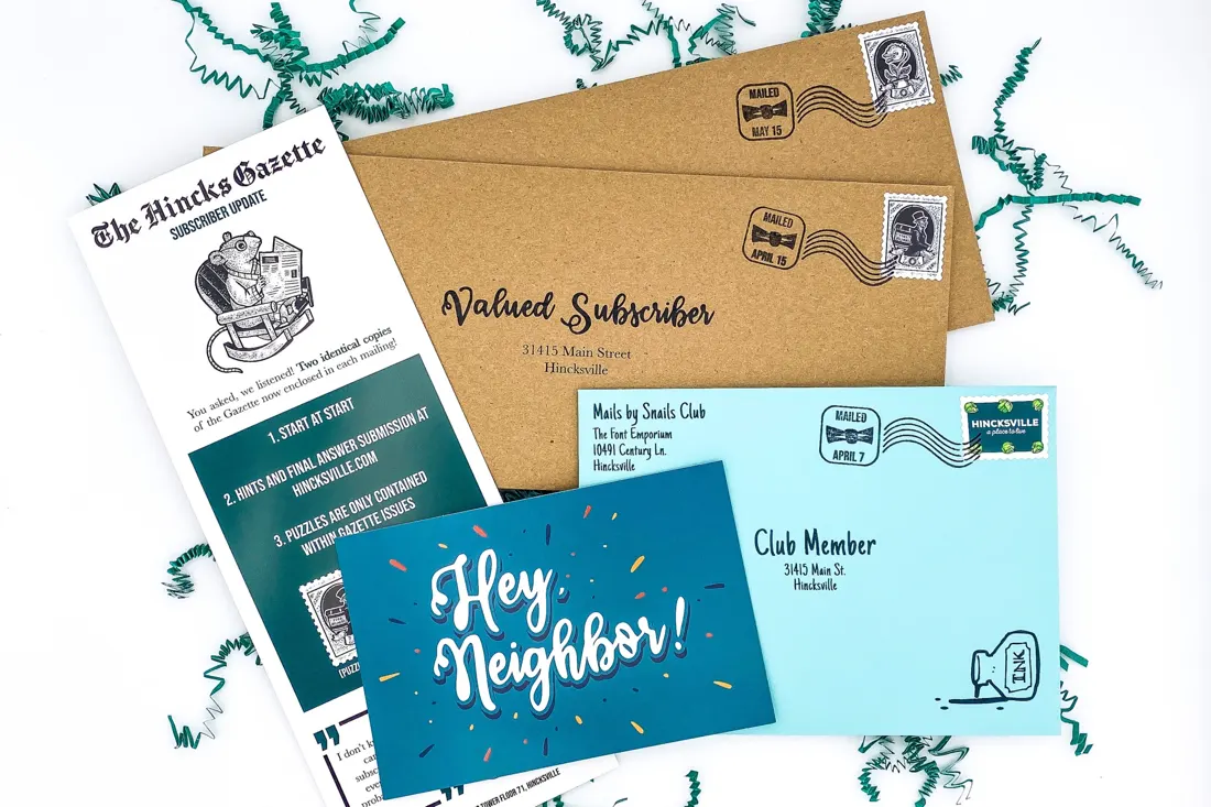 The Hincks Gazette Puzzle Newspaper subscription box 3